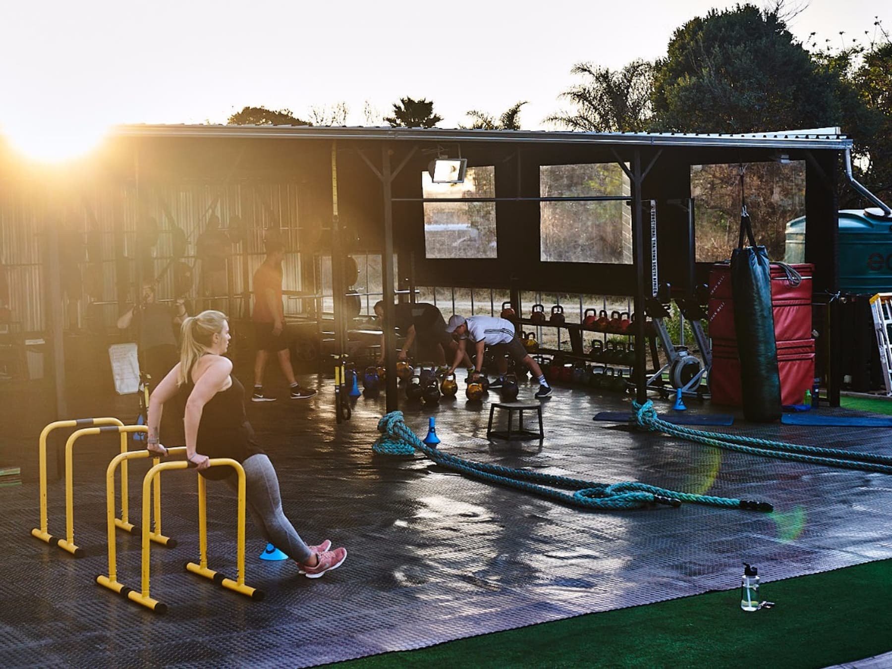 Members training at Functional Training SA in Bromhof, Randburg